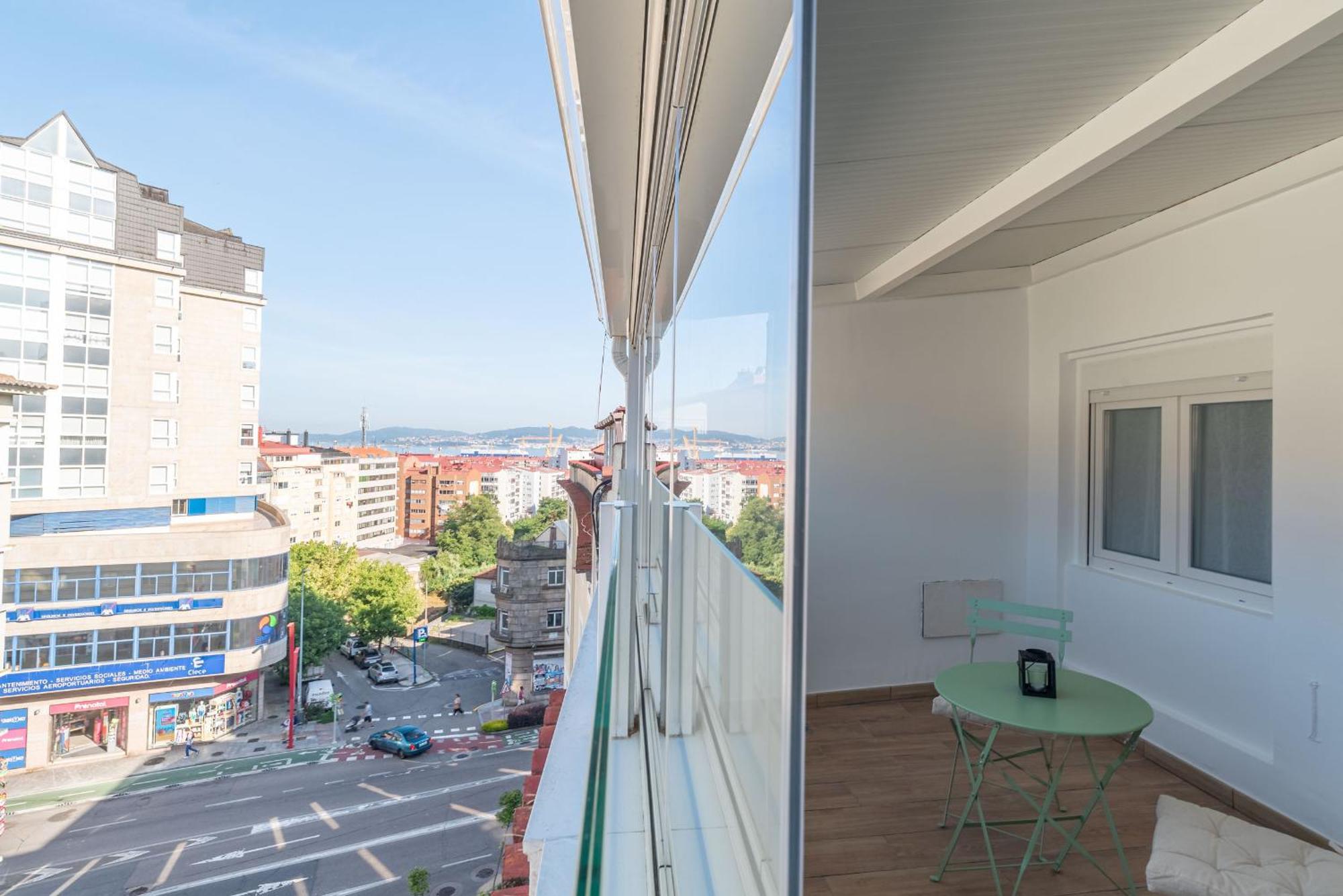 Апартаменты Gran Atico Con Terraza Виго Экстерьер фото